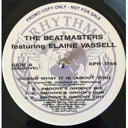 The Beatmasters Dunno What It Is (About You) Vinyl 12" USED