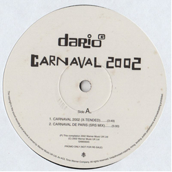 Dario G Carnaval 2002 Vinyl 12" USED