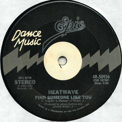 Heatwave Find Someone Like You / Gangsters Of The Groove Vinyl 12" USED