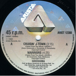 Hiroshima (3) Cruisin' J-Town / Warriors Vinyl 12" USED