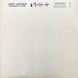 Janet Jackson Because Of Love Vinyl 12" USED