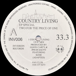 Jason Carty / Jim Di Salvo / Ebony Steel Country Living / Killer & Retreat - EP Special Vinyl 12" USED