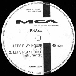 Kraze Let's Play House Vinyl 12" USED