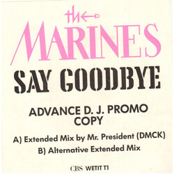 The Marines Say Goodbye Vinyl 12" USED