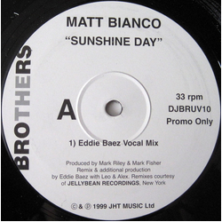 Matt Bianco Sunshine Day Vinyl 12" USED