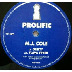 MJ Cole Guilty / Flava Fever Vinyl 12" USED