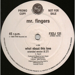 Mr. Fingers What About This Love Vinyl 12" USED