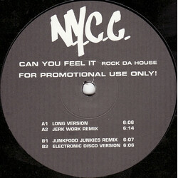 N.Y.C.C. Can You Feel It (Rock Da House) Vinyl 12" USED