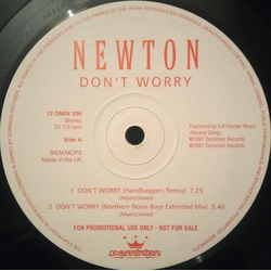 Newton (2) Don't Worry Vinyl 12" USED