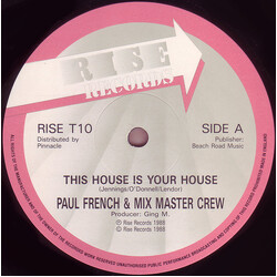 Paul French (2) / Mix Master Crew This House Is Your House Vinyl 12" USED