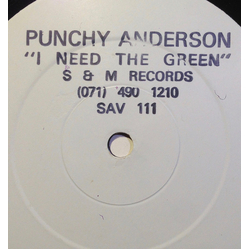Punchy Anderson I Need The Green Vinyl 12" USED