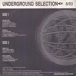 Various Underground Selection 8/93 Vinyl 12" USED