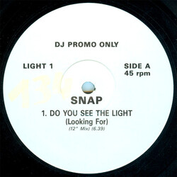 Snap! Do You See The Light (Looking For) Vinyl 12" USED