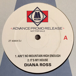 Diana Ross Ain't No Mountain High Enough Vinyl 12" USED