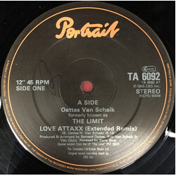 Oattes Van Schaik / The Limit (2) Love Attaxx (Extended Remix) Vinyl 12" USED