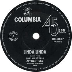 The Master's Apprentices Linda Linda Vinyl 7" USED