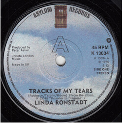 Linda Ronstadt Tracks Of My Tears Vinyl 7" USED