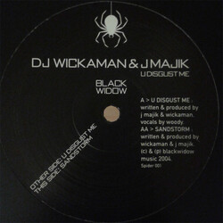 J Majik & Wickaman U Disgust Me / Sandstorm Vinyl 12" USED