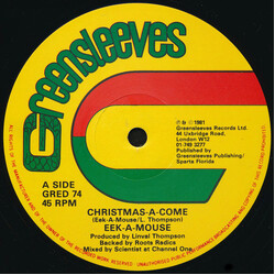 Eek-A-Mouse / Lee Van Cleef (2) Christmas-A-Come / Gone Water Gone Vinyl 12" USED