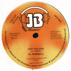 Al Campbell / Clint Eastwood Like You Girl / Hit Me With Music Vinyl 12" USED