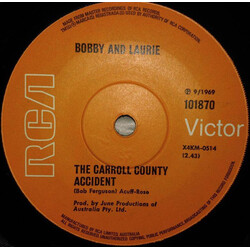 Bobby And Laurie The Carroll County Accident Vinyl 7" USED