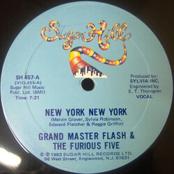 Grandmaster Flash & The Furious Five New York New York Vinyl 12" USED