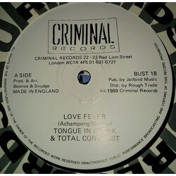 Tongue N Cheek / Total Contrast Love Fever / Why (You Could Have Had It All) Vinyl 12" USED