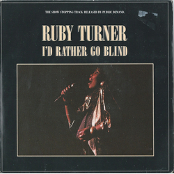 Ruby Turner I'd Rather Go Blind Vinyl 7" USED