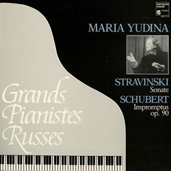 Maria Yudina / Franz Schubert / Igor Stravinsky Impromptus Op. 90 / Sonate Pour Piano / Sérénade Pour Piano En La Majeur Vinyl LP USED