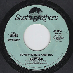Survivor Somewhere In America Vinyl 7" USED