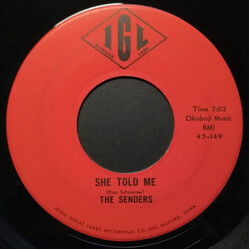 The Senders (2) She Told Me / Sometimes Good Guys Don't Wear White Vinyl 7" USED
