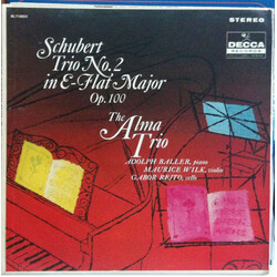 Franz Schubert / The Alma Trio Trio No. 2 E Flat Major Op. 100 Vinyl LP USED