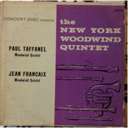 New York Woodwind Quintet / Jean Françaix / Claude-Paul Taffanel Jean Francaix: Quintet For Winds - Paul Taffanel: Quintet For Winds Vinyl LP USED