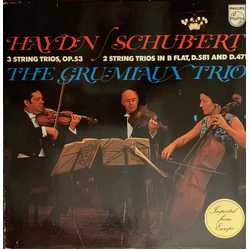 Joseph Haydn / Franz Schubert / Grumiaux Trio 3 String Trios, Op. 53 / 2 String Trios In B Flat, D. 581 And D.471 Vinyl LP USED