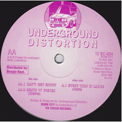 Underground Distortion Every Thin Is Large Vinyl 12" USED
