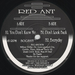 Red Ant (2) You Don't Know Me Vinyl 12" USED