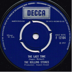The Rolling Stones The Last Time Vinyl 7" USED