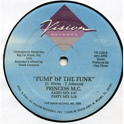 Princess M.C. Pump Up The Funk Vinyl 12" USED