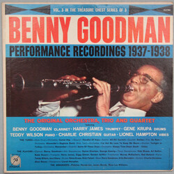 Benny Goodman Performance Recordings 1937-1938 Vinyl LP USED
