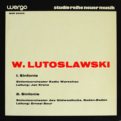 Witold Lutoslawski / Radio Symphony Orchestra Warsaw / Sinfonieorchester Des Südwestfunks 1. Sinfonie / 2. Sinfonie Vinyl LP USED