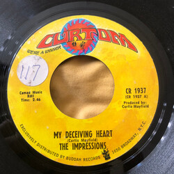The Impressions My Deceiving Heart / You Want Somebody Else Vinyl 7" USED