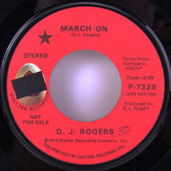 D. J. Rogers March On Vinyl 7" USED