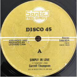 Carroll Thompson Simply In Love Vinyl 12" USED