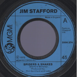 Jim Stafford Spiders & Snakes Vinyl 7" USED