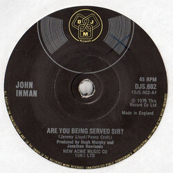 John Inman Are You Being Served Sir? Vinyl 7" USED