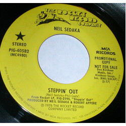 Neil Sedaka Steppin' Out Vinyl 7" USED