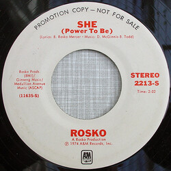 Rosko She (Power To Be) Vinyl 7" USED