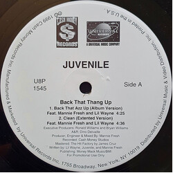 Juvenile (2) Back That Azz Up Vinyl 12" USED