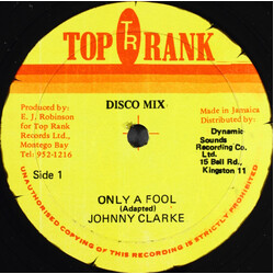 Johnny Clarke Only A Fool Vinyl 12" USED