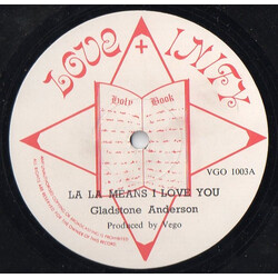 Gladstone Anderson / The Chosen Few La La Means I Love You / Love Between A Boy & Girl Vinyl 12" USED